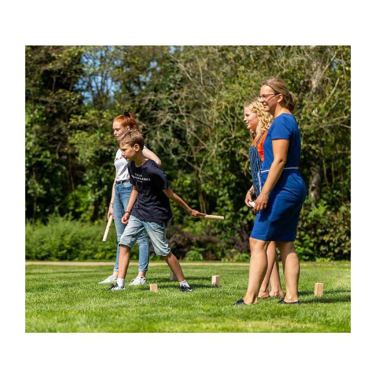Playage en plein air kubb en bois jeting gibier fsc avec sac de transport