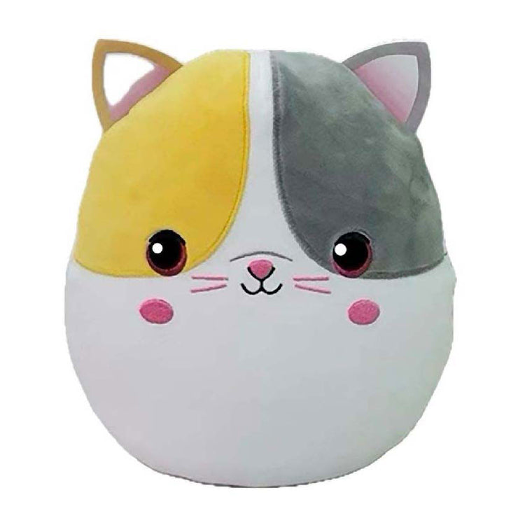 Ty beanie Ty Squish A Boo Yellow Gray Cat, 20 cm
