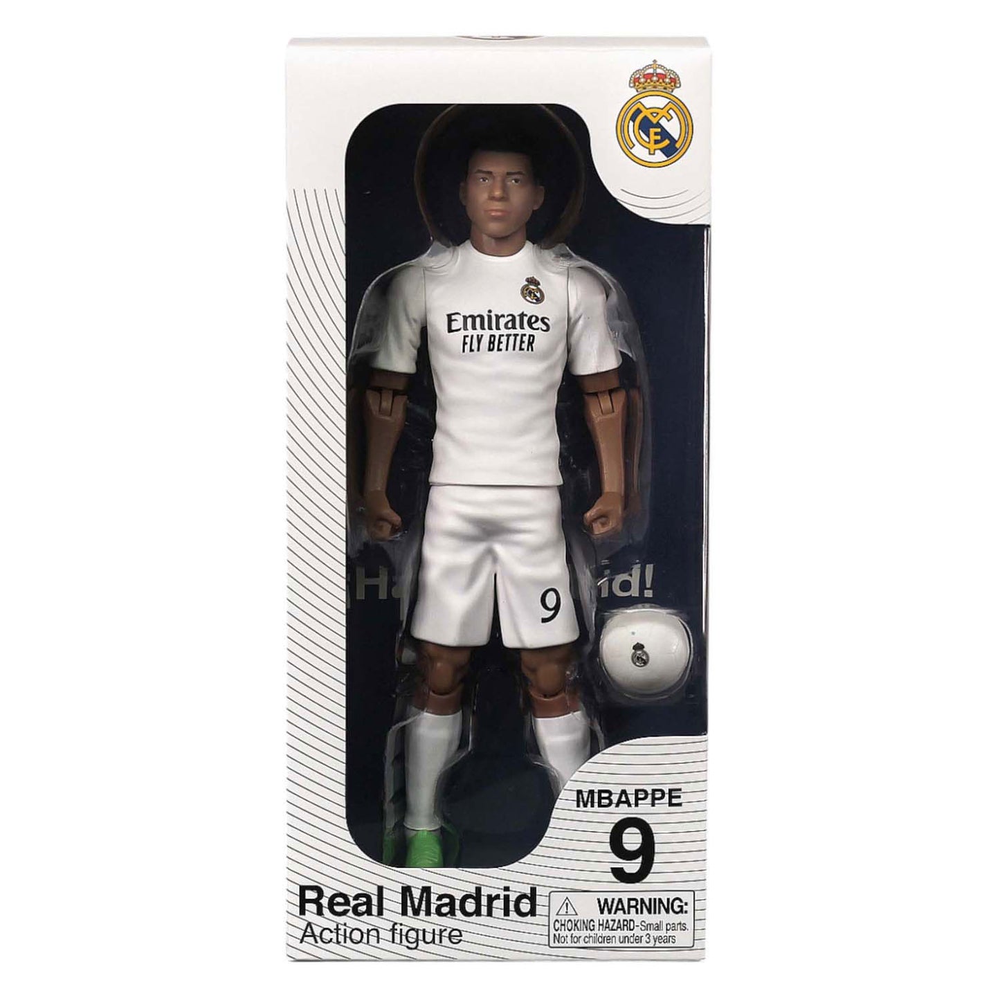 Figure de football Real Madrid Kylian Mbappe, 20cm