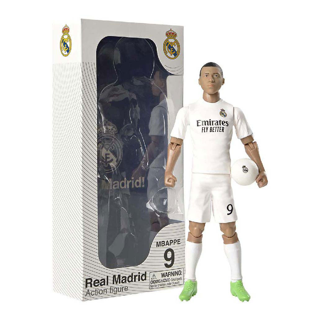 Figure de football Real Madrid Kylian Mbappe, 20cm