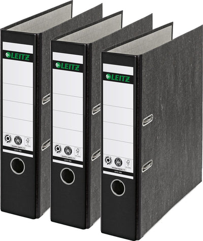Dossier nuageux classique Leitz 180° A4 - largeur de dos de 80 mm - pack économique (3 pièces) - noir