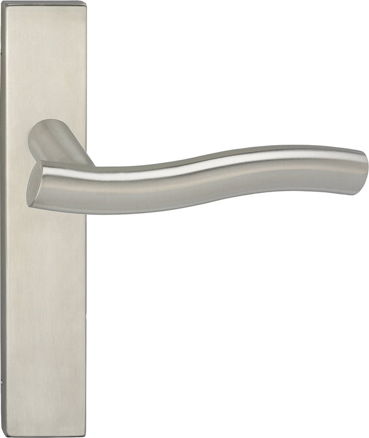Poignée de porte Impresso - chester - pour l'intérieur - bouclier de porte carré - acier inoxydable - 2 pièces