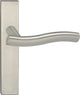 Poignée de porte Impresso - chester - pour l'intérieur - bouclier de porte carré - acier inoxydable - 2 pièces