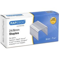 Rapesco s24802z3 agrafes argentées paquet de 5000