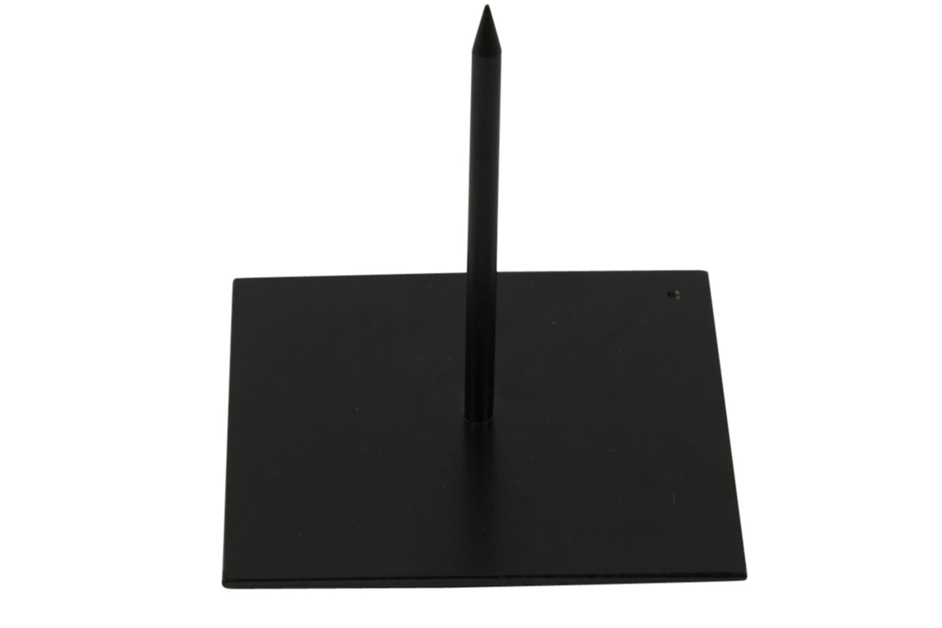 Hbx base en fer naturel vivant 18x18x18cm standard noir