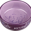 Trixie Food Bowl Merci pour le service Assorti