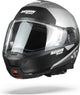 Casque système Nolan n100-5 plus distinctif 30 plat argent noir bleu - casque de moto - taille l