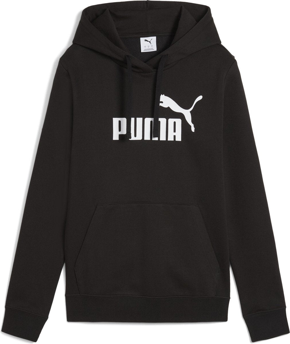 Puma ess non. 1 logo hoodie fl pull de sport femme - noir