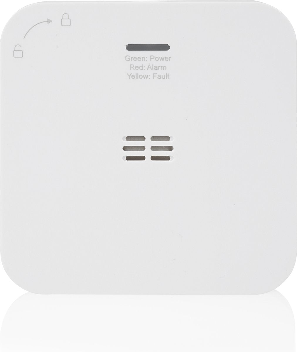 Smartwares FGA-13800 - détecteur de monoxyde de carbone détecteur de CO - 85 dB - durée de vie 10 ans - avec application