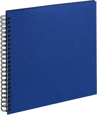 Walther sa-510-l tissu - album à spirales - format 30 x 30 cm - bleu