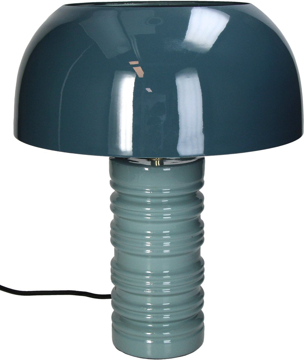 Lampe de table collection Hd métal bleu 29x29x35cm