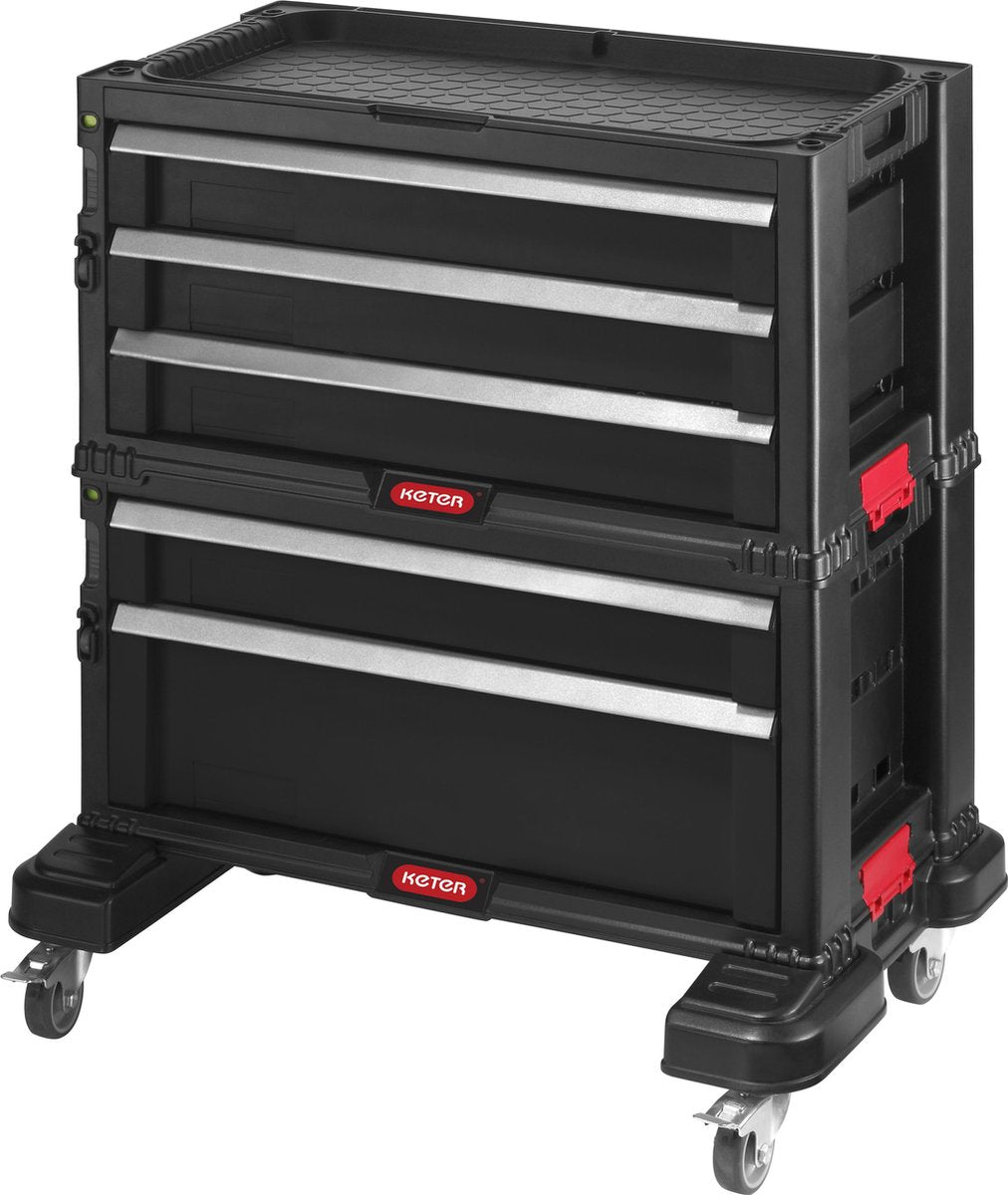 Commode module Keter 5 tiroirs - 59,85x37,76x59,85cm - noir
