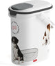 Curver récipient alimentaire chien - 10l - 4kg - 30x19x35cm - blanc gris