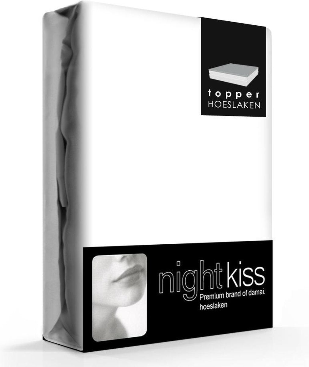 Damai nightkiss topper drap-housse coton blanc (15cm)-90 x 200 cm