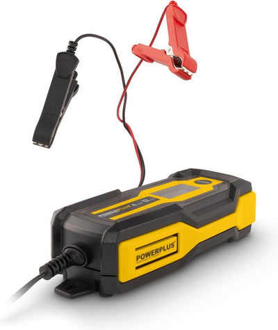 Chargeur intelligent Powerplus powx4203, batteries 12v, 3 - 120 ah, chargeur d'entretien, mode hiver, chargeur de batterie pour voiture