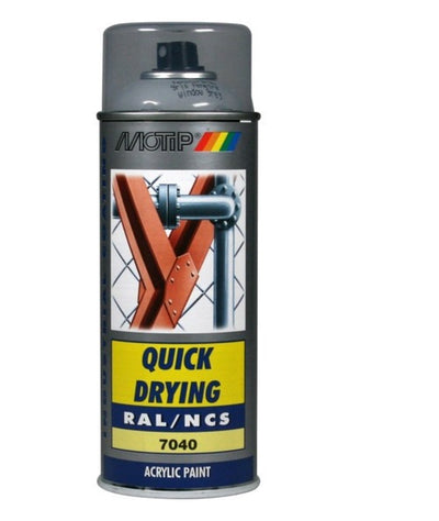 Motip 1051731 - ind. ral 7040 gris fenêtre bombe aérosol 400 ml | 1 pièce