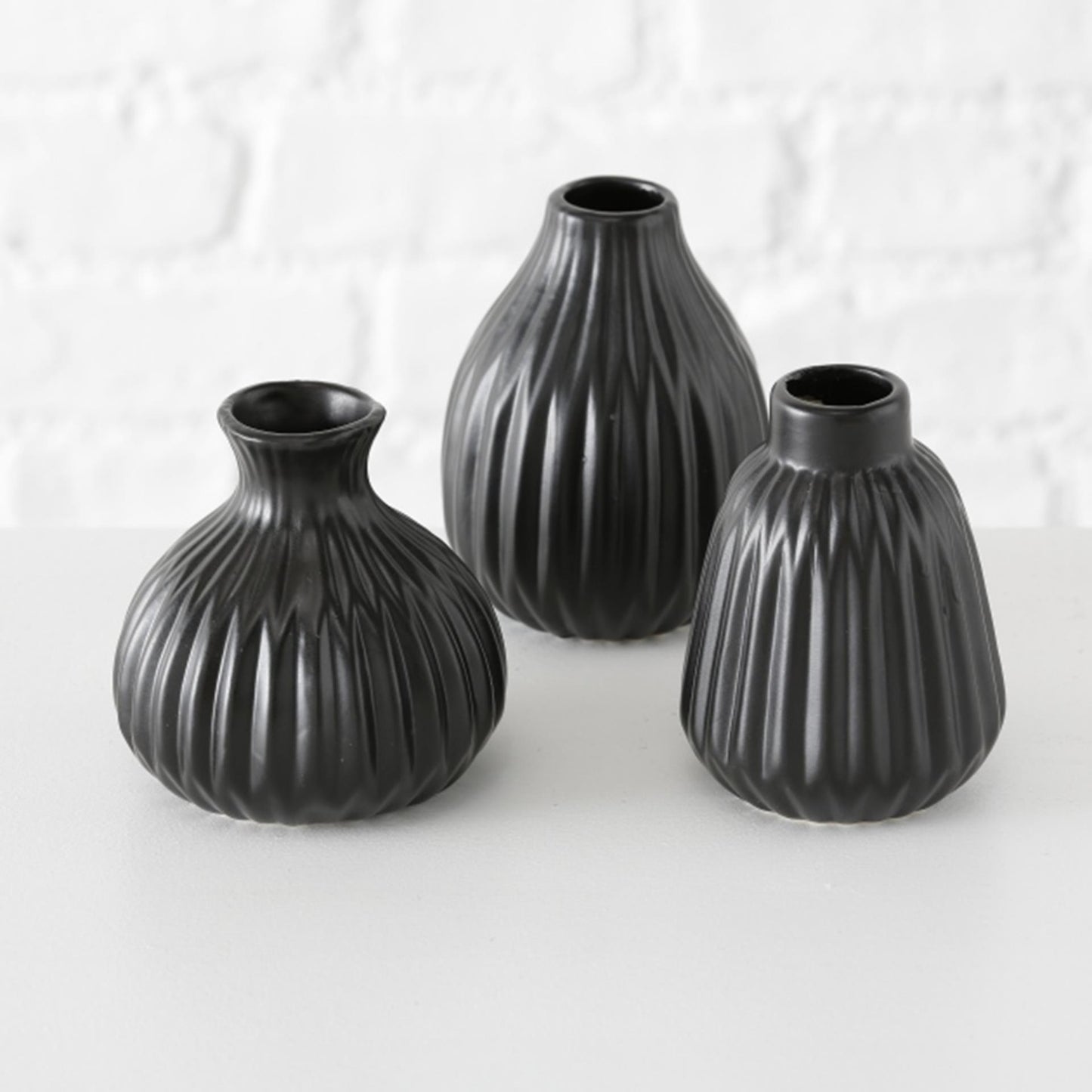 Boltze home vase esko h12cm noir
