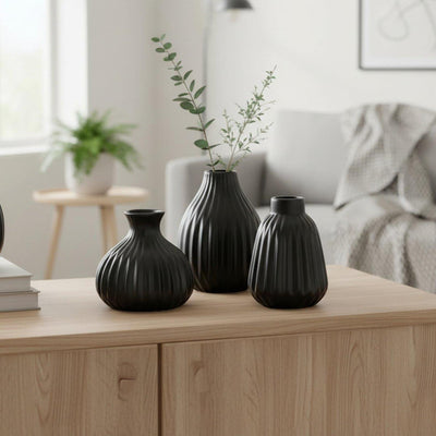 Boltze home vase esko h12cm noir
