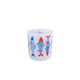Photophore poisson s verre bleu rouge