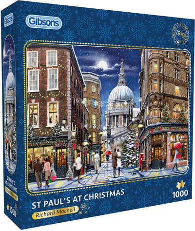 Gibsons - St Paul's à Noël (par Richard Macneil) - 1000 pièces 68×49cm (l×h) - puzzle pour adultes