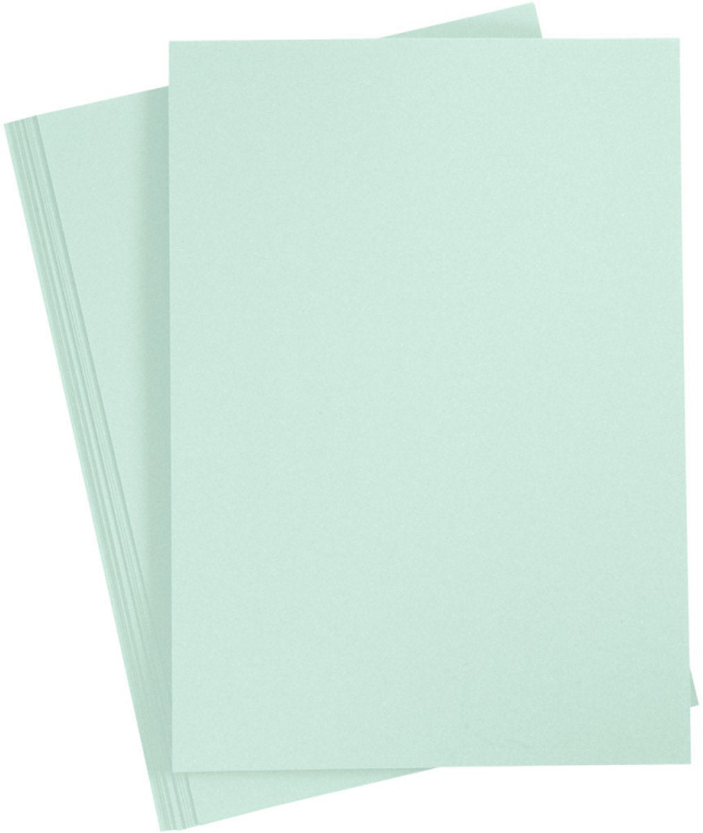 Carton d'entreprise Creativ, a4, feuille 210x297 mm, 210 g, vert pastel, 10 feuilles 1 boîte