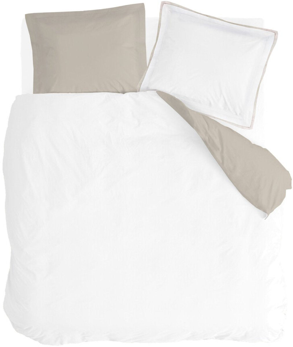 Walra housse de couette classy tencel - 200x220 - 65% tencel 35% coton bci - écru beige