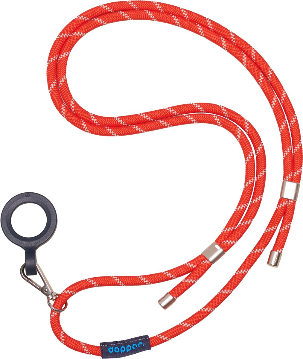 Cordon de transport Dopper cord - rouge argenté - PET 100% recyclé