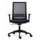 Chaise de bureau Euroseats en tissu à mécanisme synchrone, accoudoir en maille 3D ignifuge