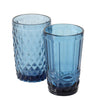 Verres à boire Boltze home bleu h13cm boîte de 6 pcs
