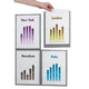 Support mural d'information paperflow a4 gris