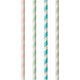 Pailles en papier Papstar 20 cm assortiment de couleurs