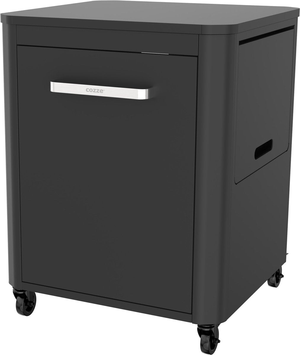 Table de travail de chariot cozze pliant avec 1 porte noire