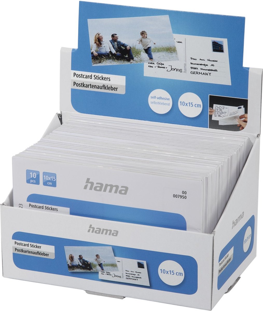 Hama 1x10 autocollants pour cartes postales 10x15 7950