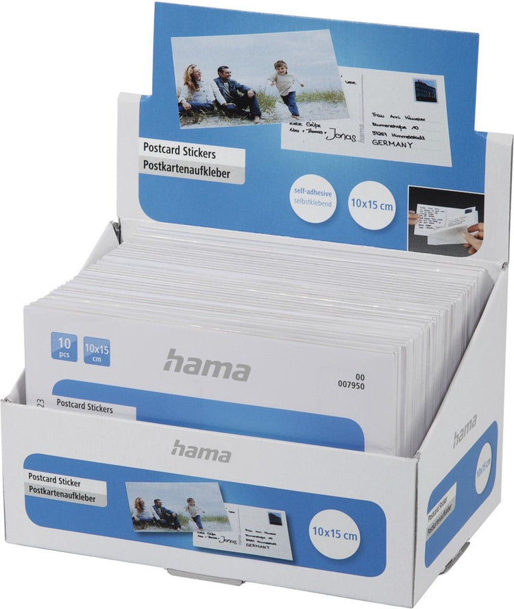 Hama 1x10 autocollants pour cartes postales 10x15 7950