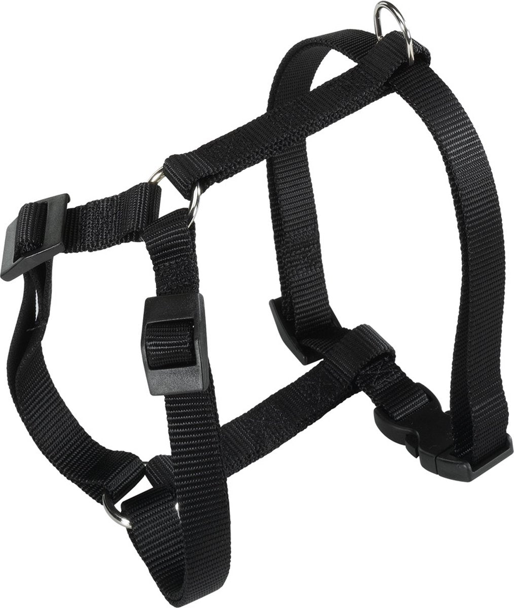 Harnais pour chien Ferplast Champion Harness - nylon - noir - xl - tour de cou : 52-80 cm - tour de poitrine : 60-98 cm (veuillez mesurer avant de commander)