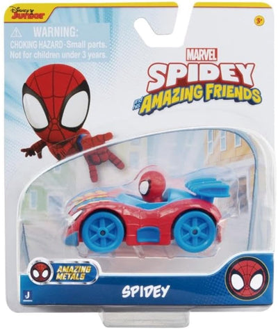 Jazwares Spidey Amazing Friends Spidey véhicule 7 cm - métal - moulé sous pression - figurine