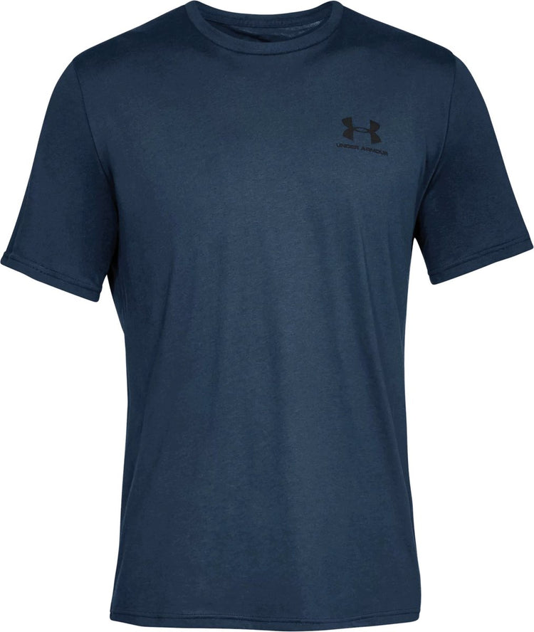 Under Armour UA M Sportstyle LC SS-Blu Chemise de sport pour hommes - Academy - Noir