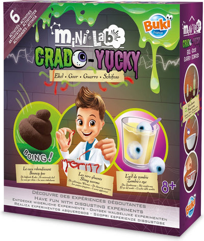 Buki france buki - mini laboratoire - expériences dégueulasses - expériences dégoûtantes - jouets éducatifs - expérience