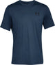 Under Armour UA M Sportstyle LC SS-Blu Chemise de sport pour hommes - Academy - Noir