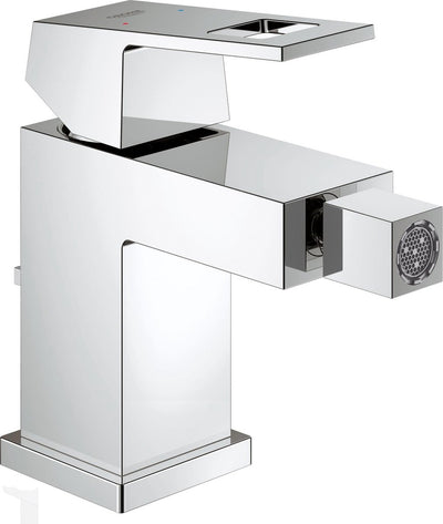 Robinet de bidet Grohe eurocube - bec flexible - avec garniture de vidage - chrome