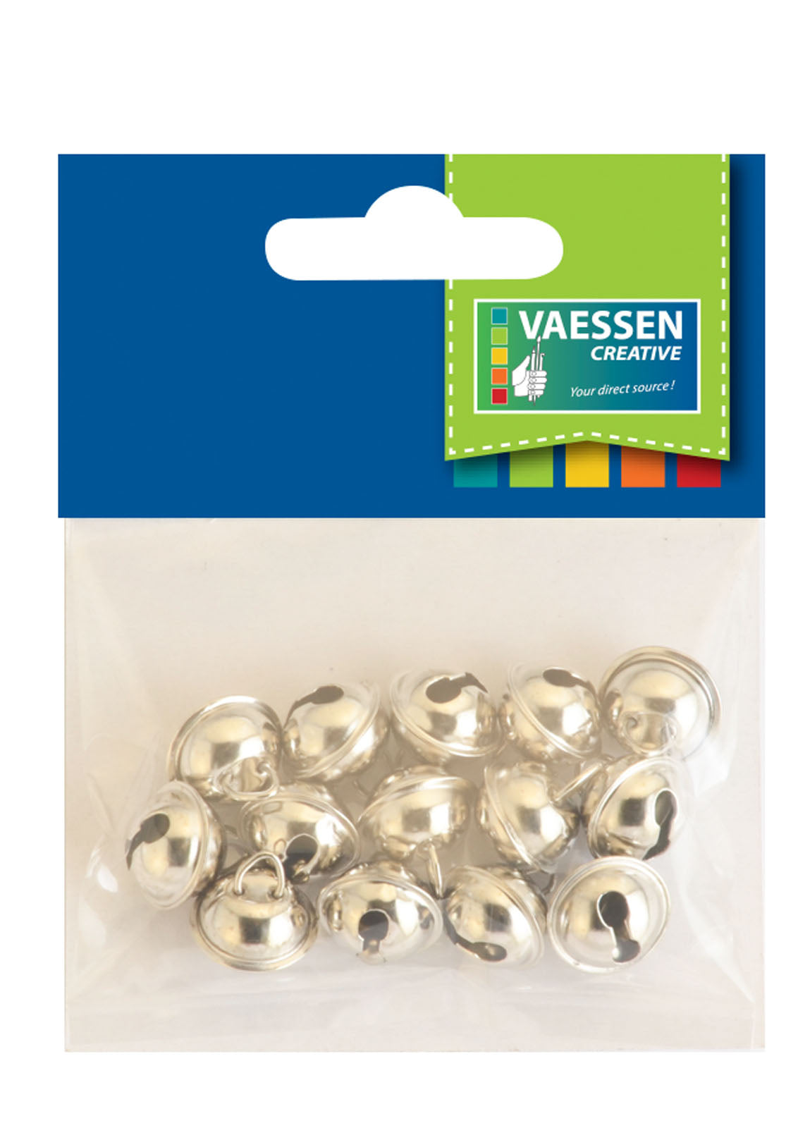 Vaessen creative • bulles avec oeil argent 14mm 14pcs