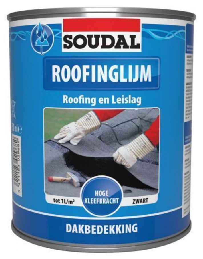 Adhésif pour toiture Soudal | noir | 4 litres - 101516