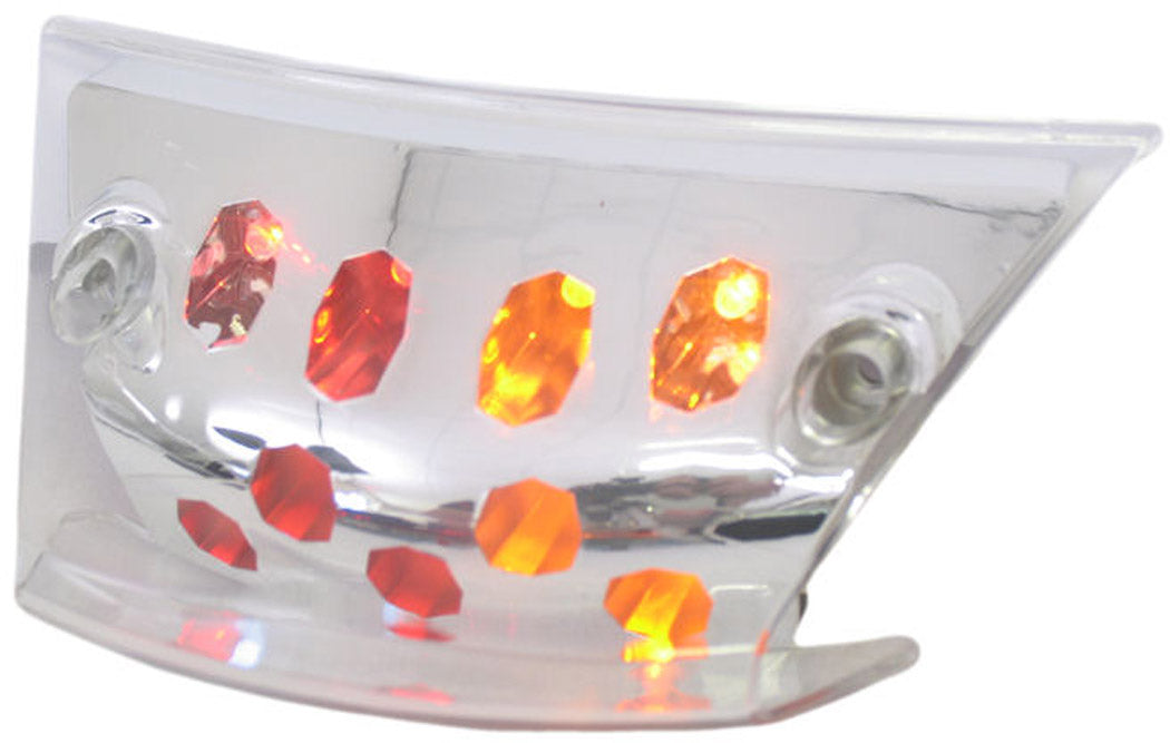 Edge Feu arrière 'Led' + clignotant Piaggio Zip 2000 avec vitre transparente