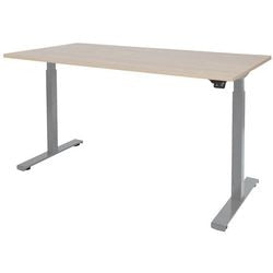 Bureau assis-debout Schavenburg Dextro Basic piètement en T Chêne Lindberg