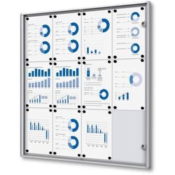 Vitrine Showdown scxs12xa4 économique aluminium 931 x 963 mm argent