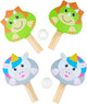 Eddy Toys Set de Tennis de Table 3 pièces - Set de Tennis de Table avec 2 Raquettes et 1 Balle - Set de Tennis de Table récréatif - Disponible en Design Dino ou Licorne - 1 Set aléatoire