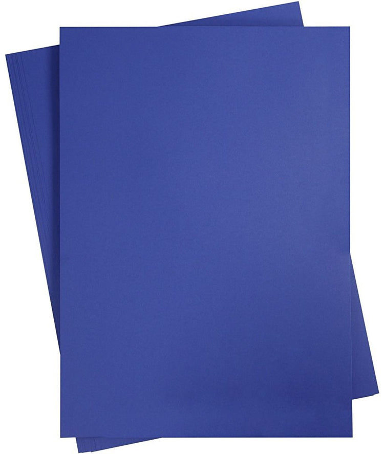 Carton coloré Creativ company, a2, feuille 420x594 mm, 180 gr, bleu royal, 10 feuilles 1 boîte
