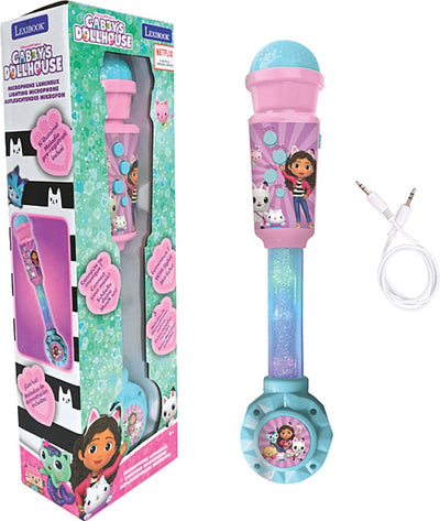 Microphone lumineux pour maison de poupée Lexibook Gabby avec haut-parleur (entrée auxiliaire), mélodies et effets sonores