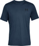 Under Armour UA M Sportstyle LC SS-Blu Chemise de sport pour hommes - Academy - Noir