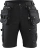 Blåkläder blaklader short denim stretch x1900 1992-1141 - noir noir - c46